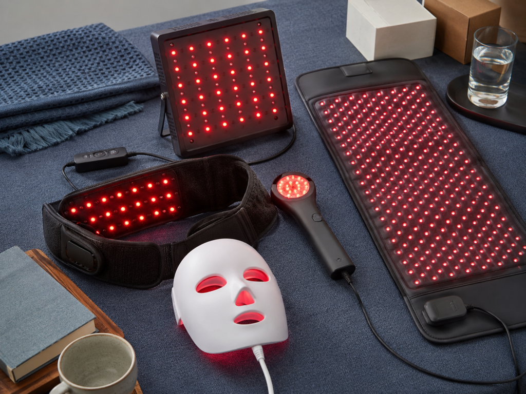 Home-use red light therapy products for DTC wellness product lines