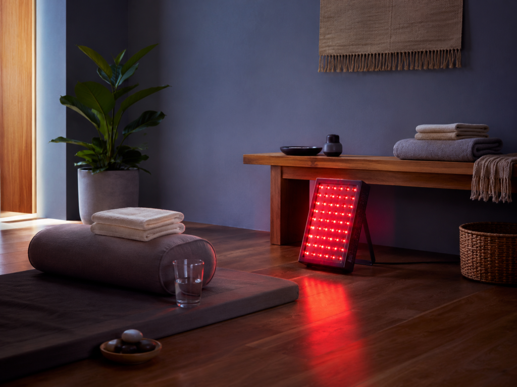 Red light therapy product for retreat and wellness program applications