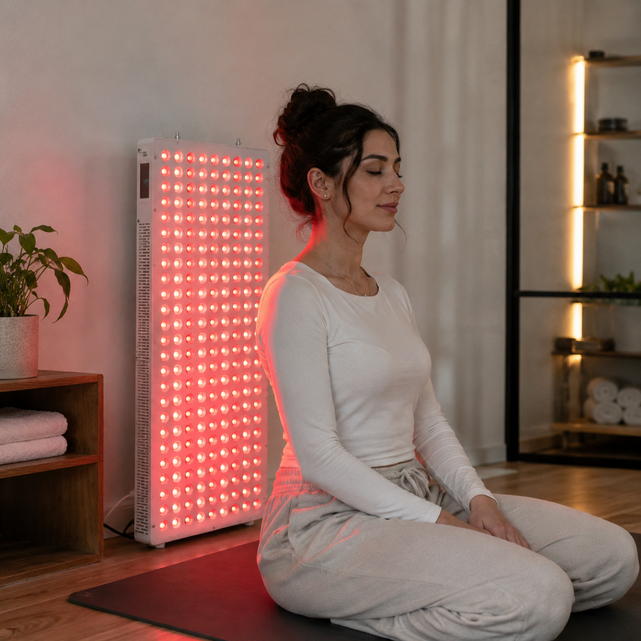 180 LED panel in use