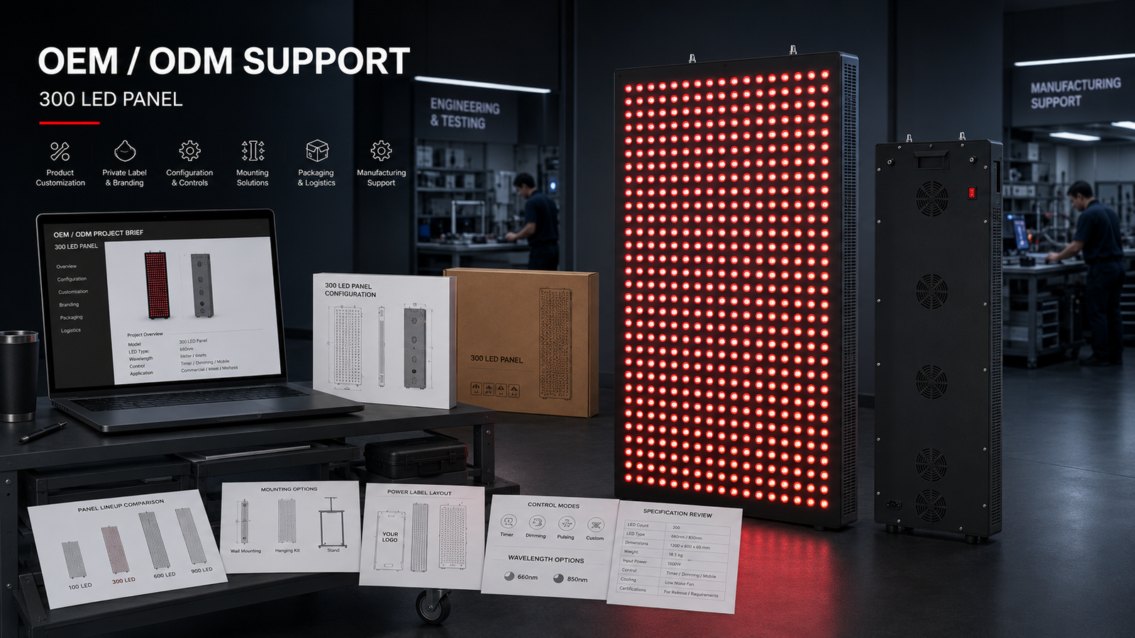 300 LED OEM ODM support