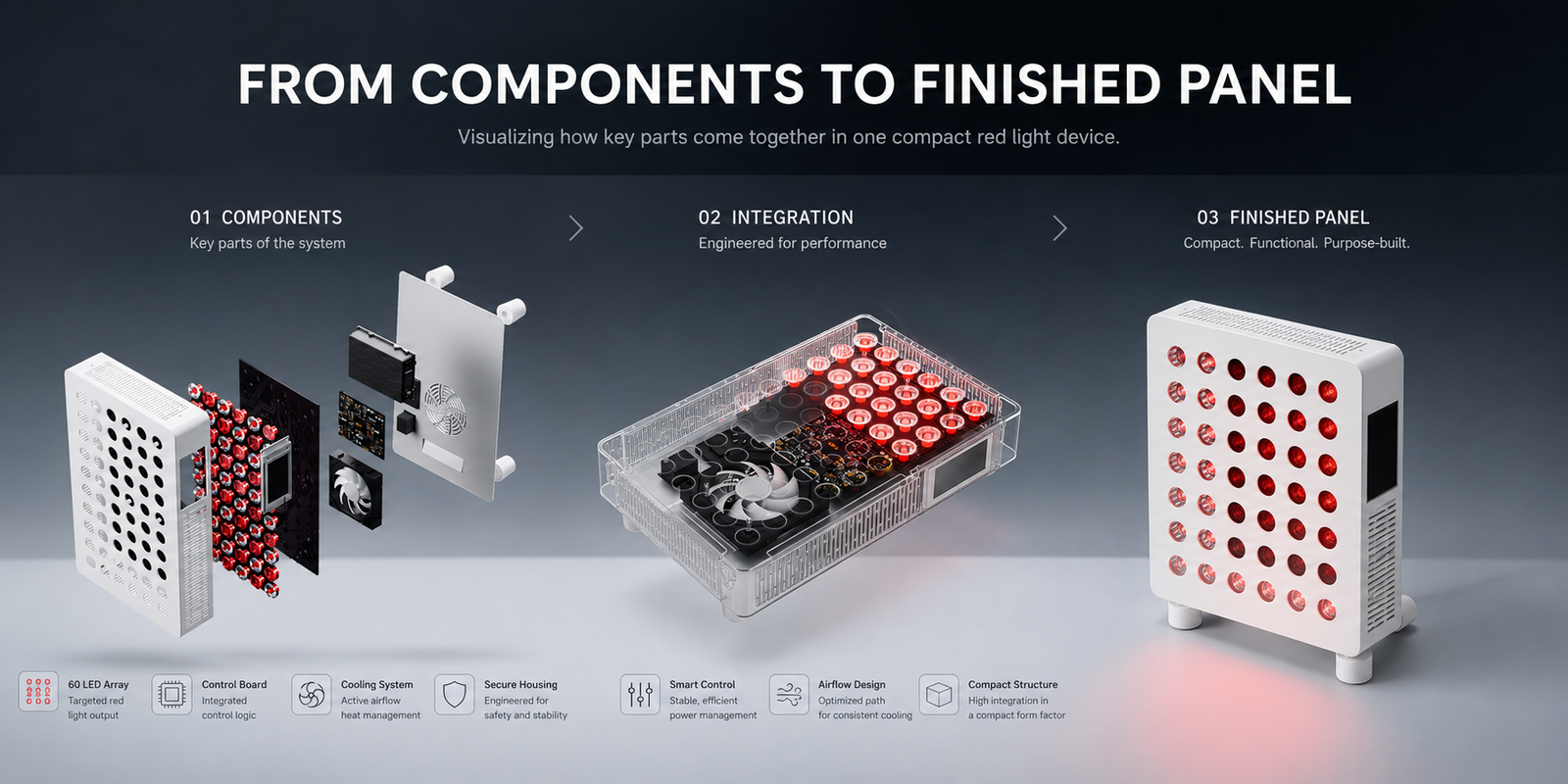 From components to finished panel