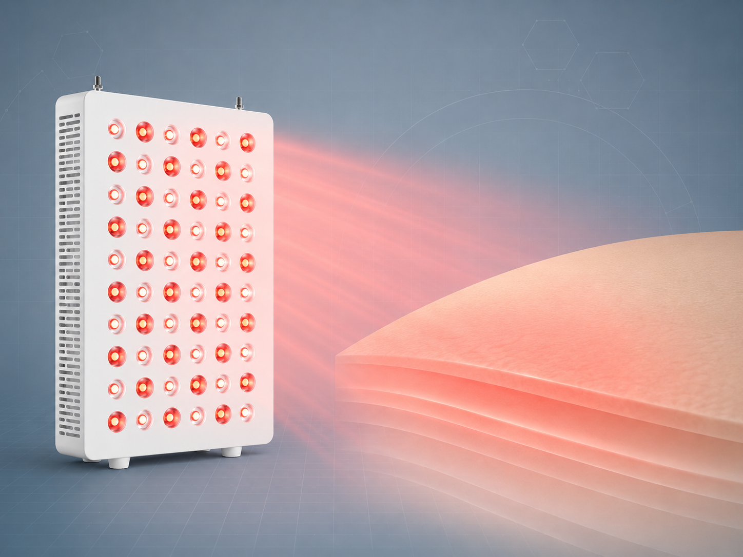 Skin surface light absorption