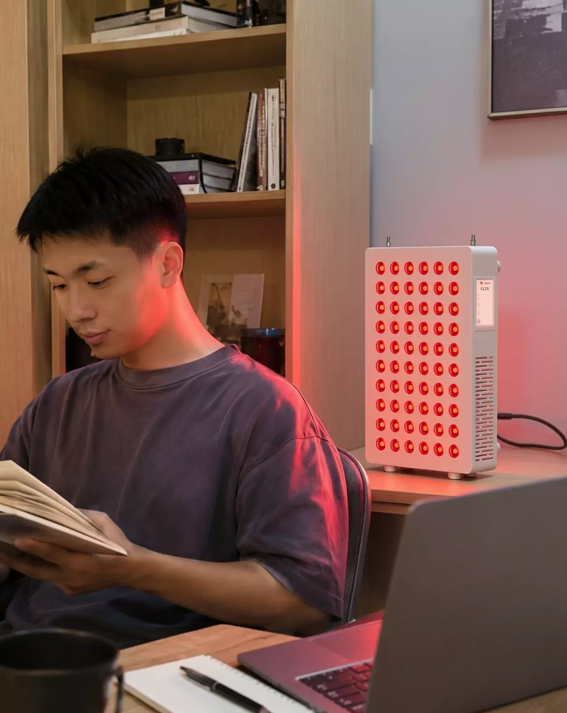 Work desk shoulder neck