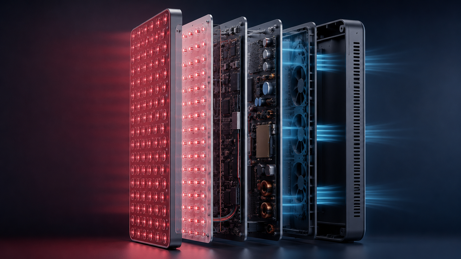 RedVance panel engineering — LED array, control and thermal management